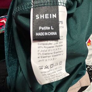 SHEIN Deep Green Petite Dress